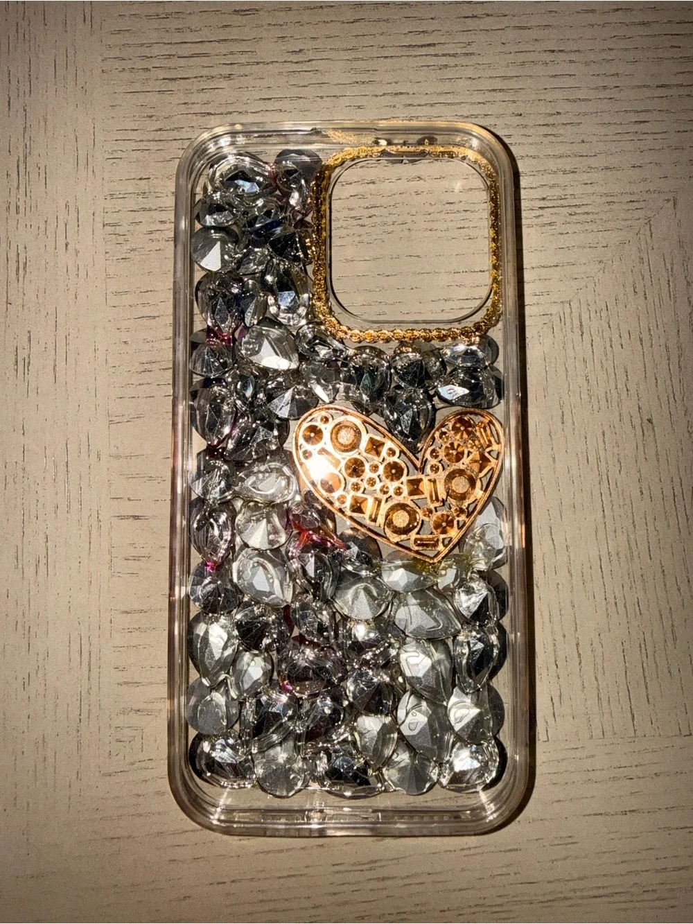 Decorative Multicolor Jeweled iPhone 14 Pro Max Case - Bling Protective Cover